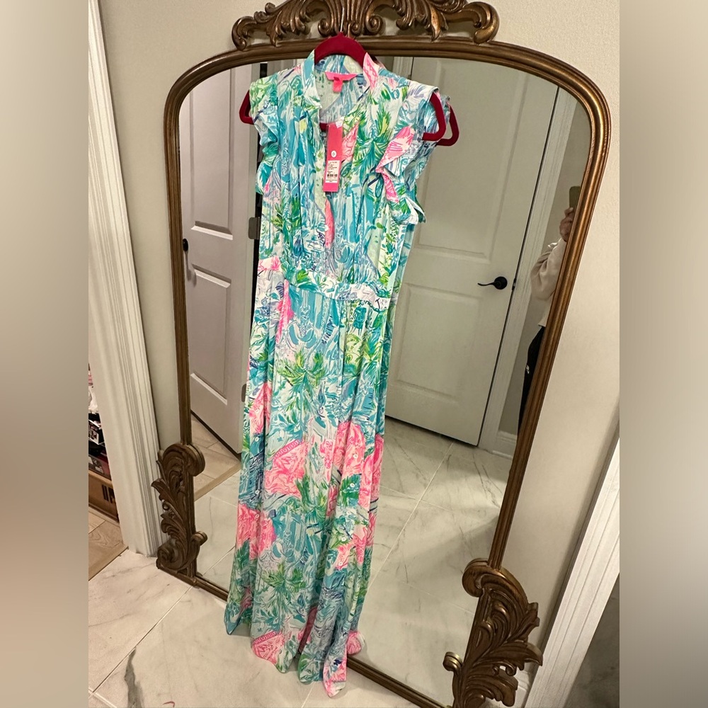 NWT Lilly Pulitzer Bohemian Queen Palm Beach maxi